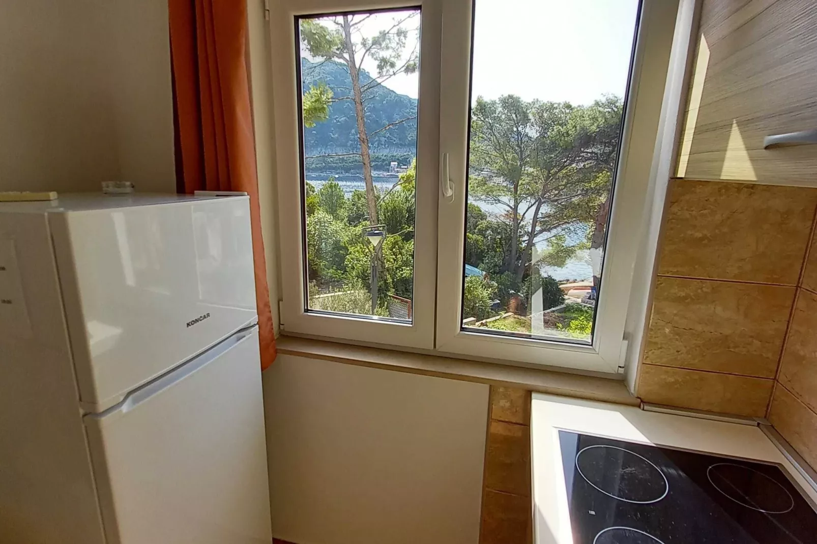 Apartments Vinko Mljet- One-Bedroom Apartment with Terrace (A5)-Keuken