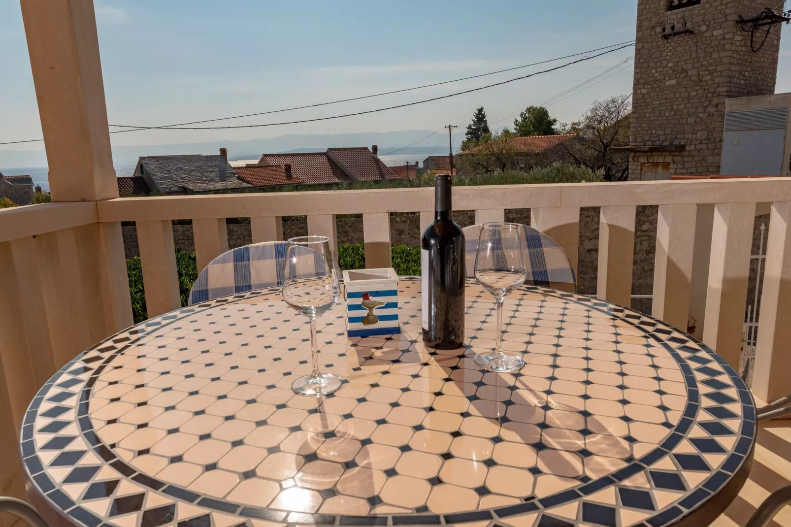 Apartments Magdalena - Apartment with Sea View and Terrace (A3)-Terras