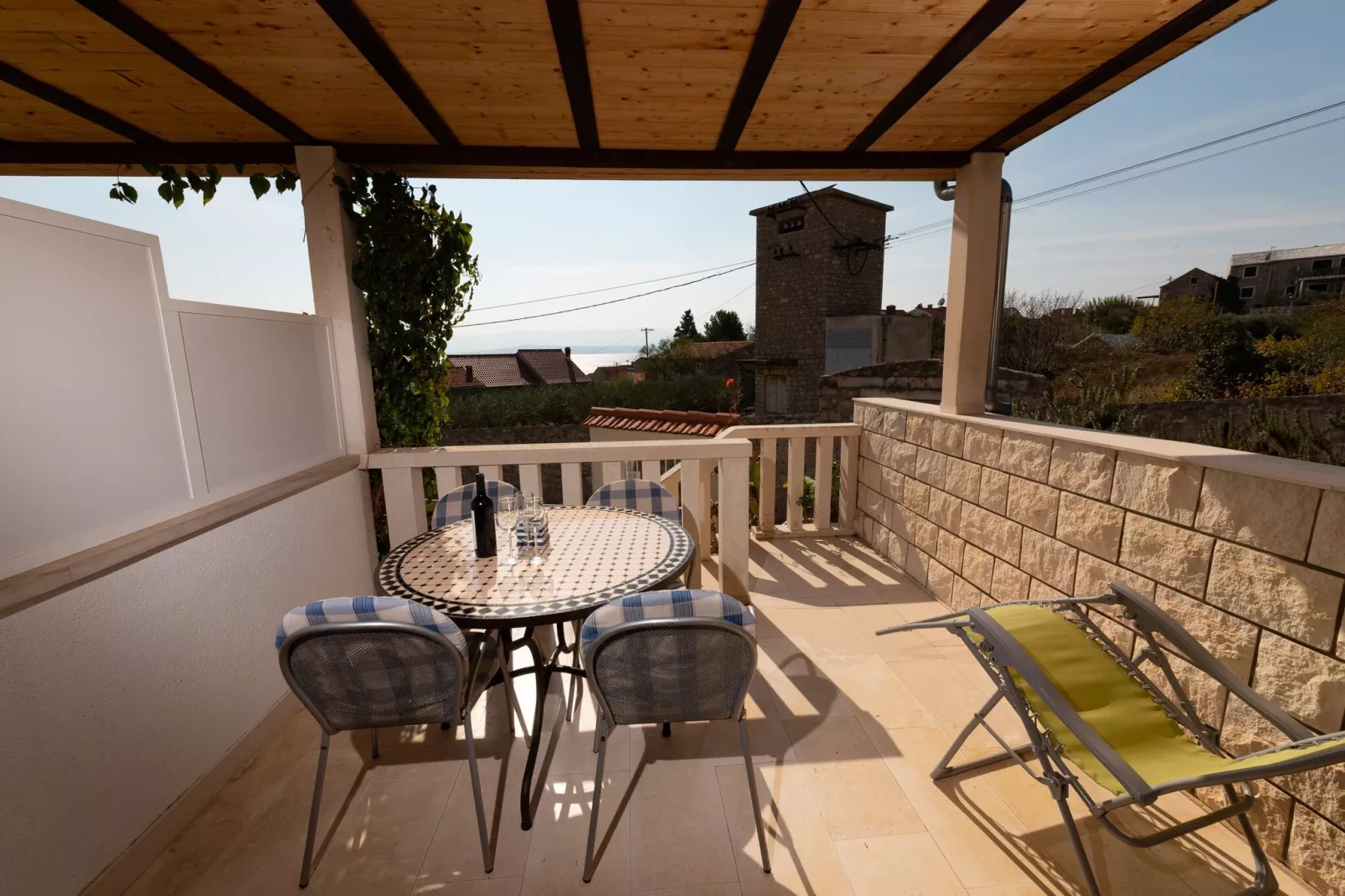 Apartments Magdalena - Apartment with Sea View and Terrace (A3)-Terras