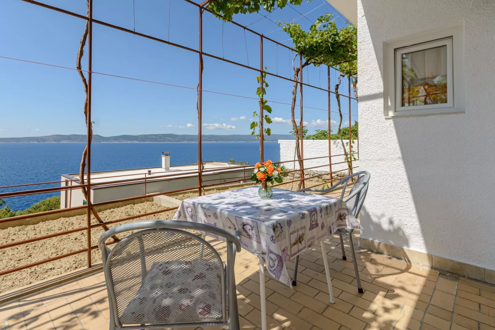 Rooms Sani- Double Room with Terrace and Sea View (S2)