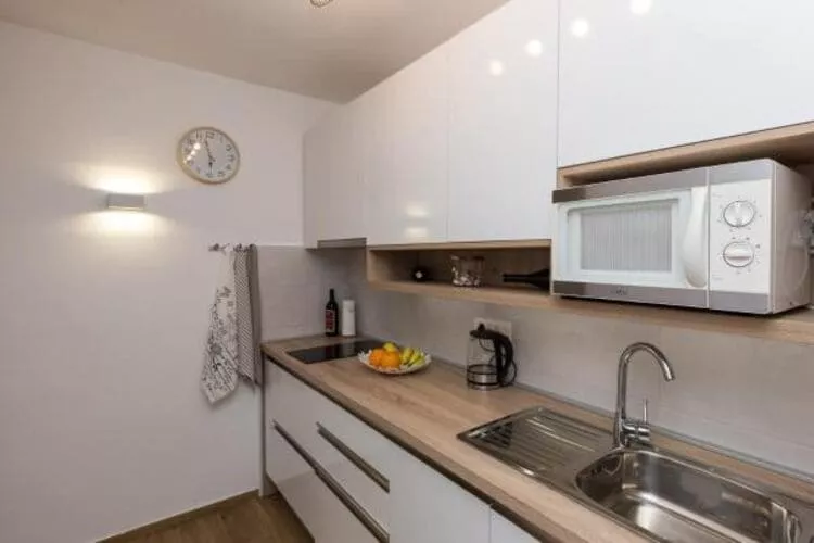 Apartment Hitri - One Bedroom Apartment with Terrace and Garden View-Keuken