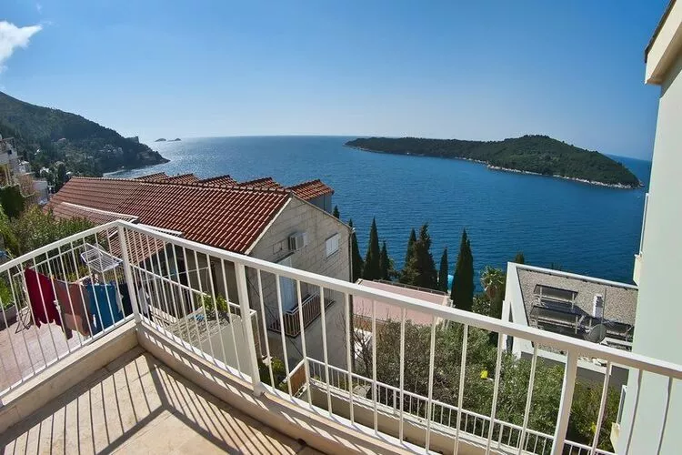 Apartments Sipa - Premium Two Bedroom Apartment with Balcony and Sea View (Apartman A)-Terrasbalkon