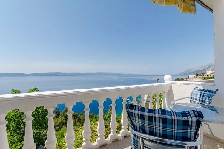 Villa Kosa - Two Bedroom Apartment with Balcony and Sea View (A2 Plavi)-Terrasbalkon