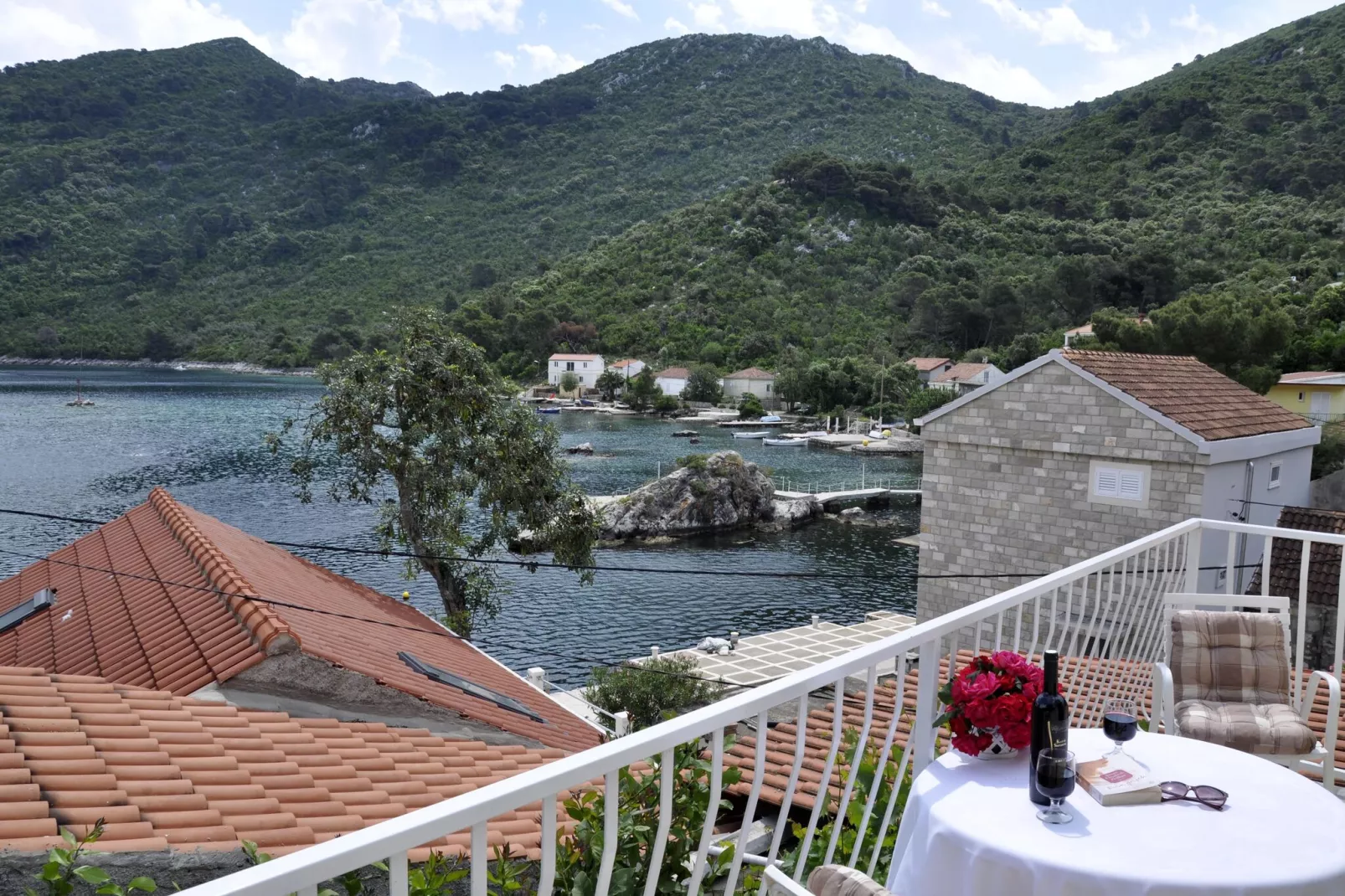 Apartment Danijela Mljet - Studio Apartment with Balcony and Sea View-Uitzicht