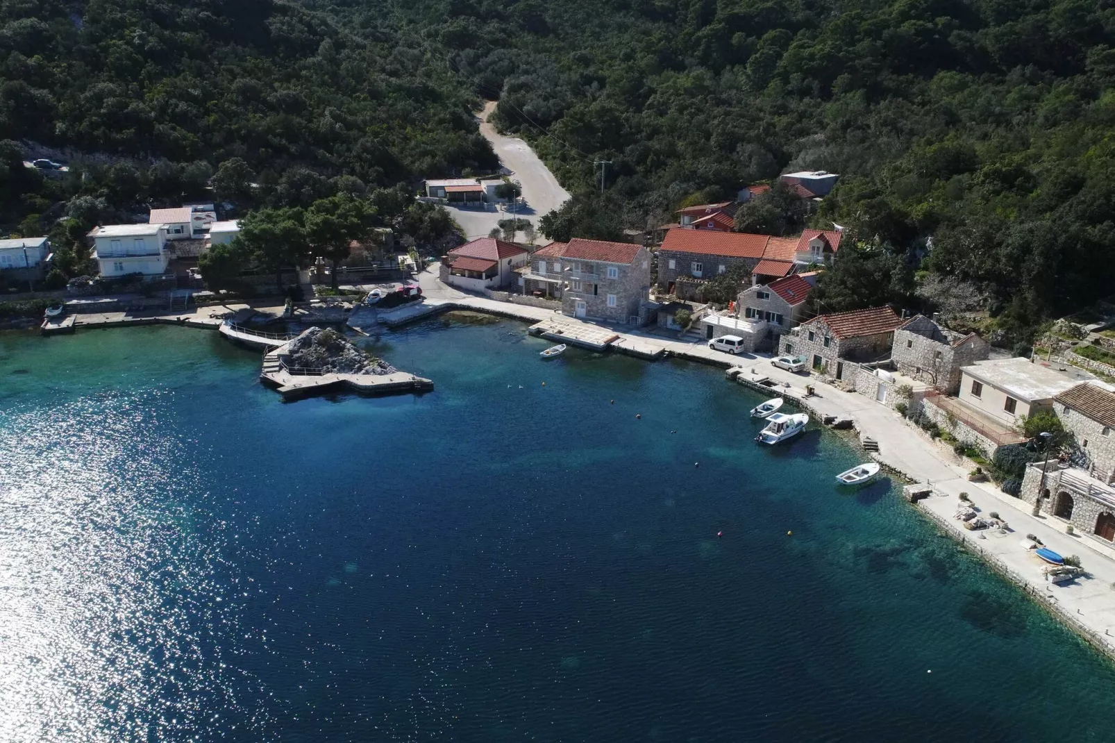 Apartment Danijela Mljet - Studio Apartment with Balcony and Sea View-Uitzicht