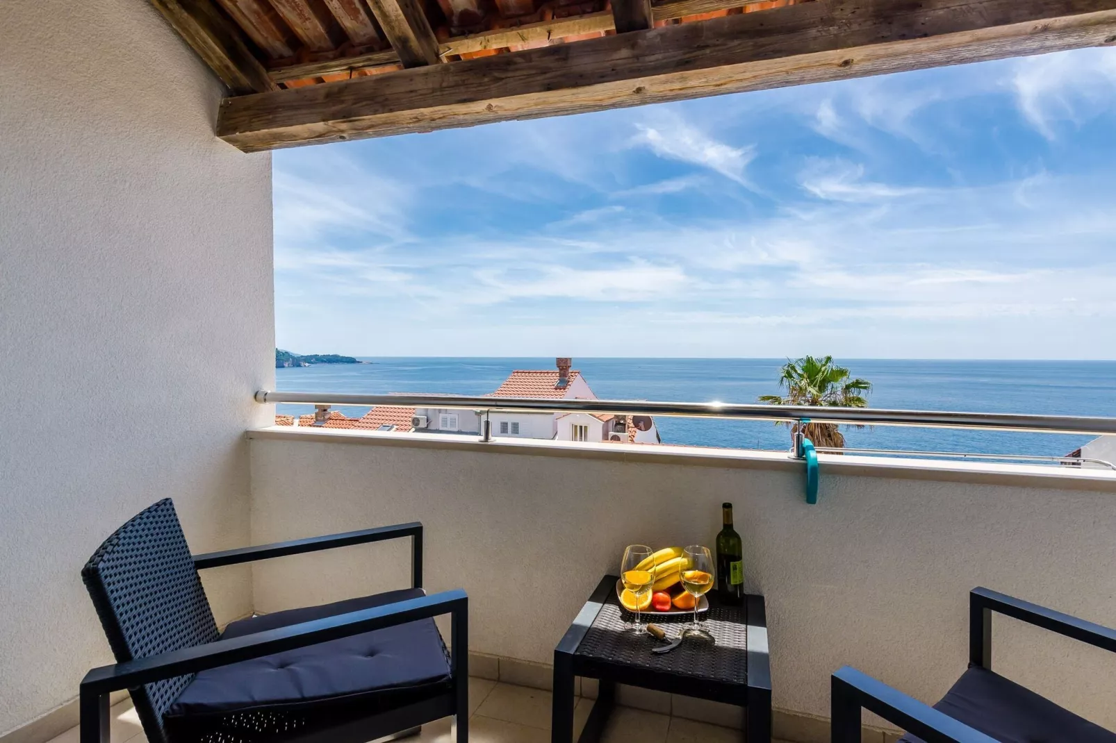 Apartment Petra 14 - Studio Apartment with Balcony and Sea View-Terrasbalkon