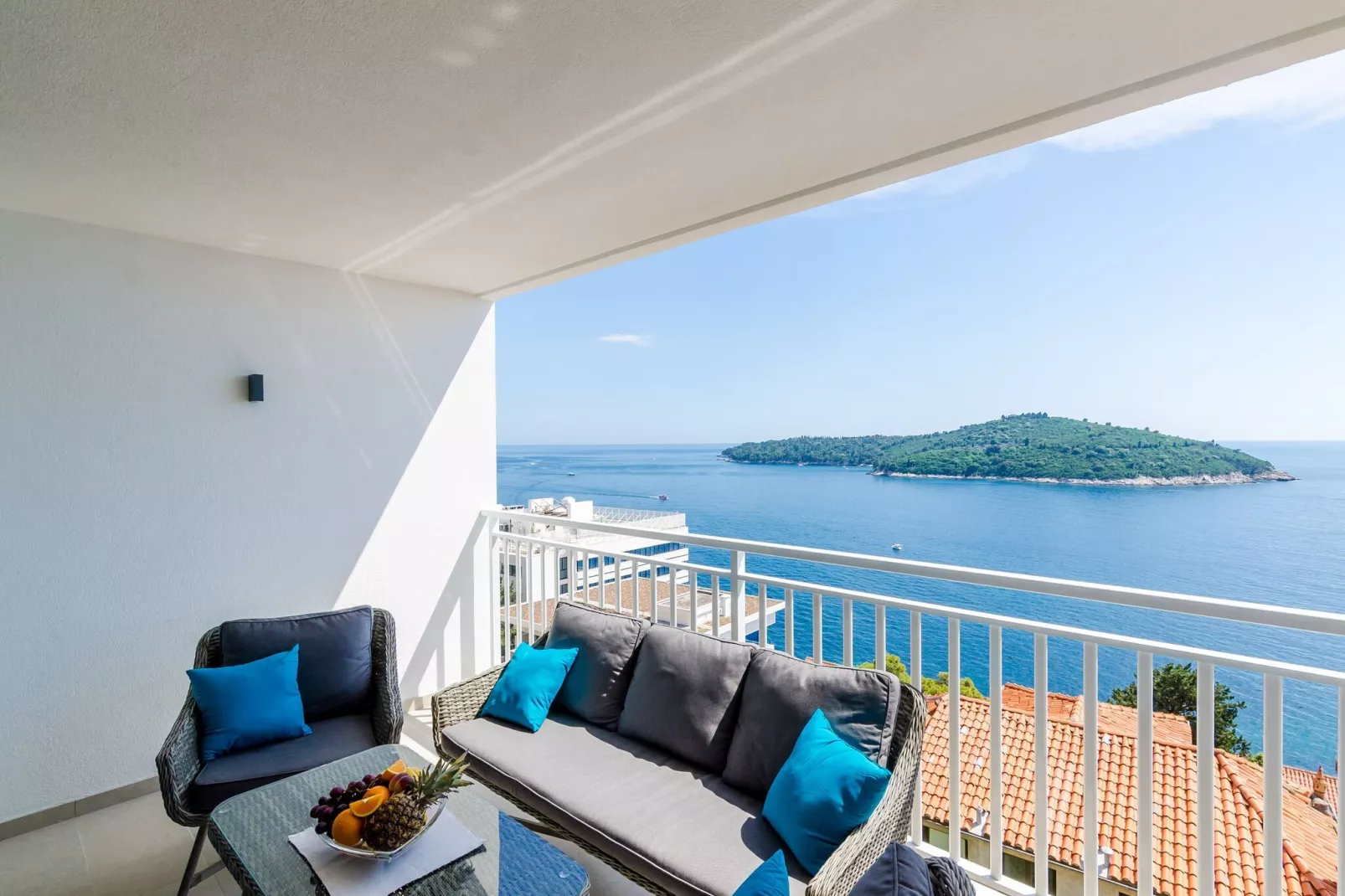 Apartments Lazarin - Two Bedroom Apartment with Balcony and Sea View (1 Veliki)-Uitzicht