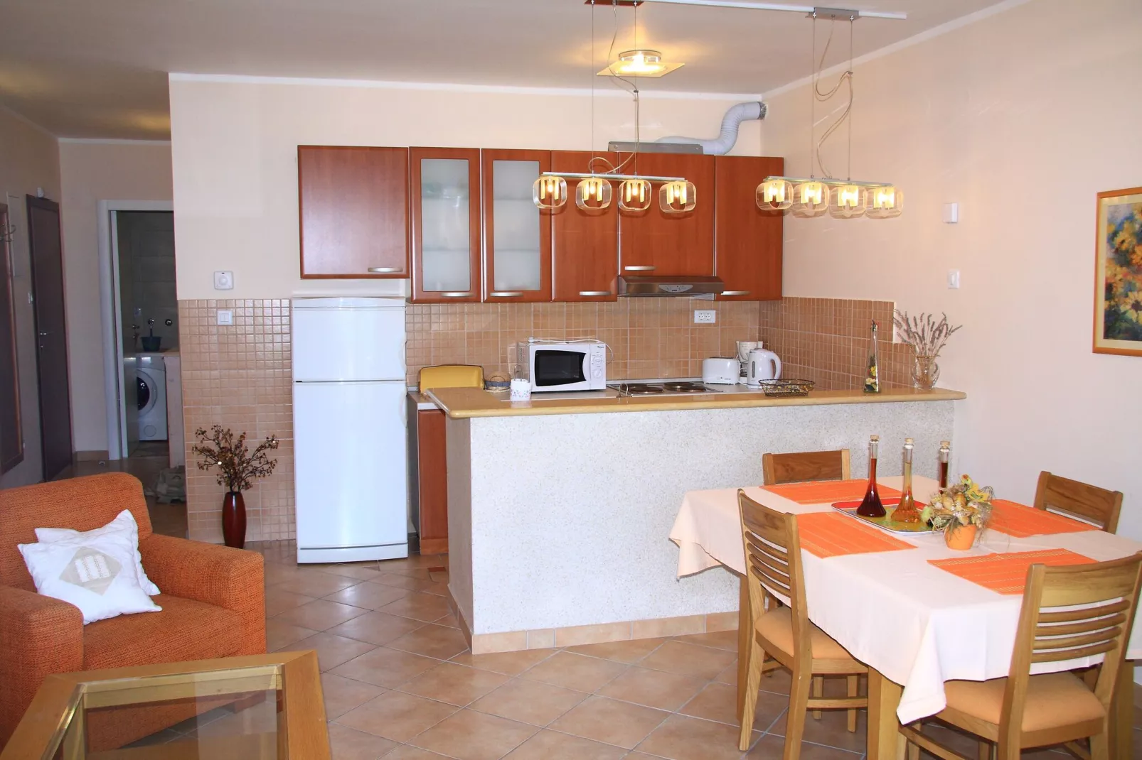 Villa Alegria Cavtat - One Bedroom Apartment with Balcony and Sea View (Apartment A)-Eetkamer