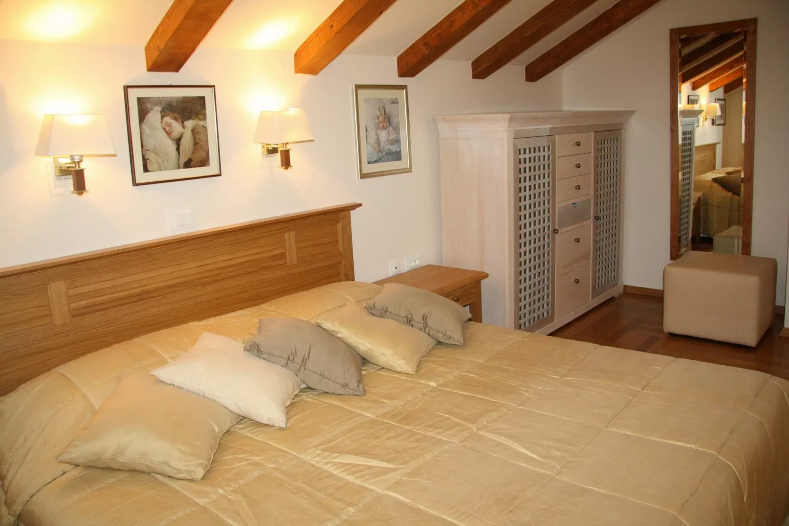 Villa Alegria Cavtat - Comfort Two Bedroom Apartment with Sea View (Apartment C)-Slaapkamer