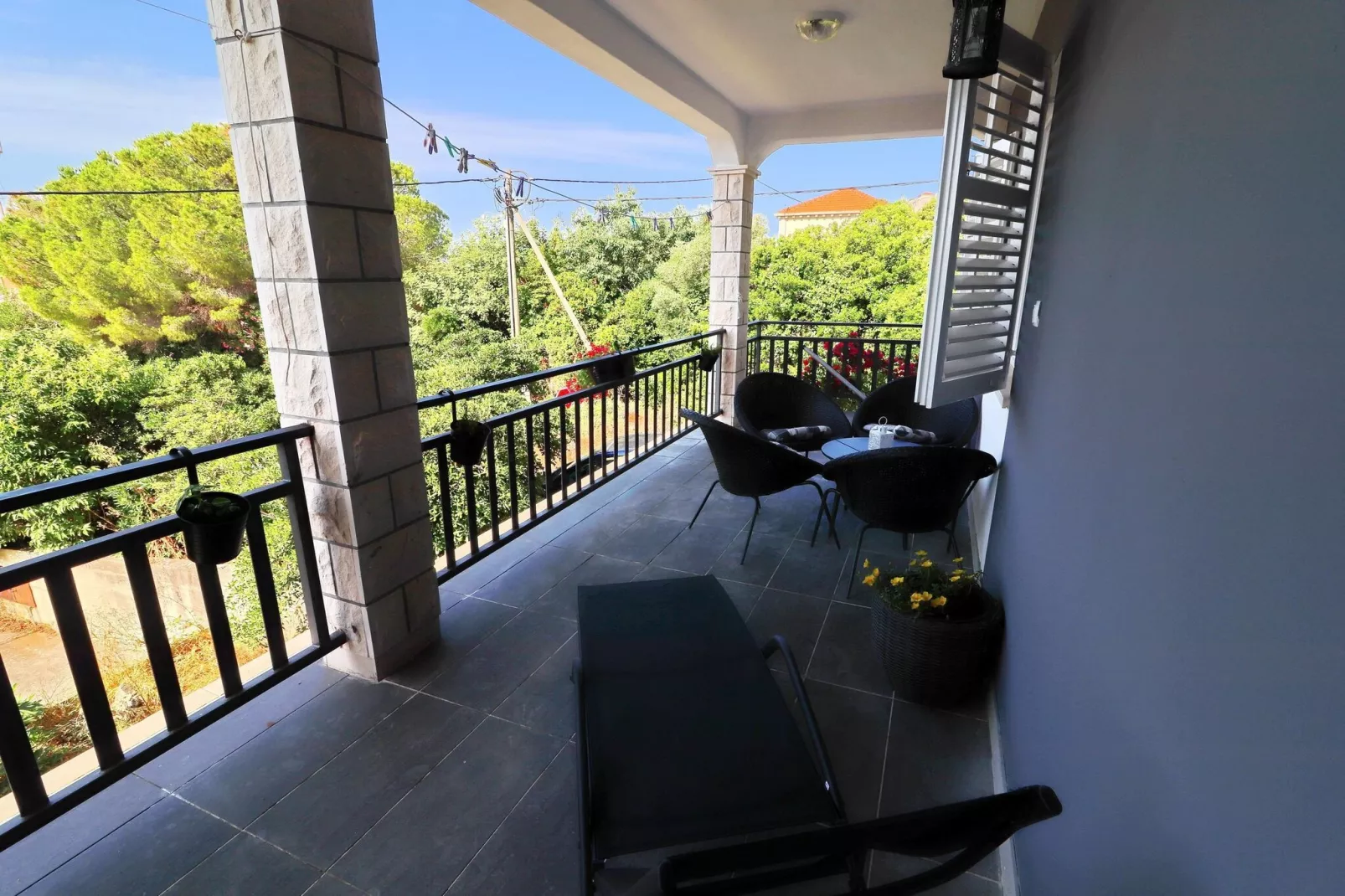 Apartment Marjana Prižba - Two Bedroom Apartment with Terrace and Partial Sea View-Terras