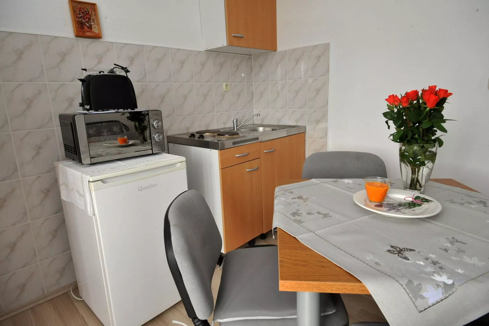 Apartments Sea Star (Mlini) - One Bedroom Apartment with Balcony (A1)-Eetkamer