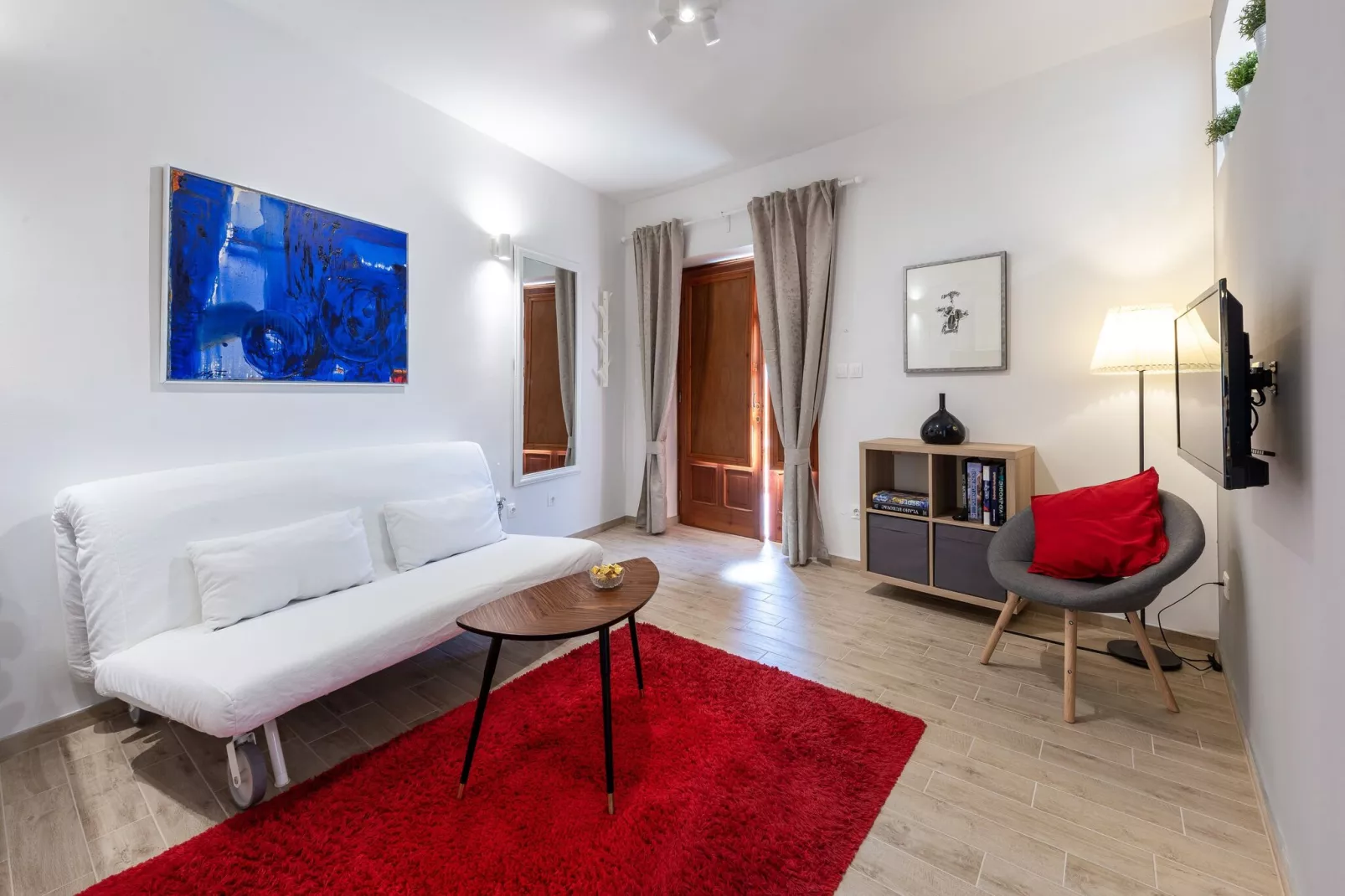 Romance Apartments Dubrovnik - One Bedroom Apartment with Terrace (R1)-Woonkamer