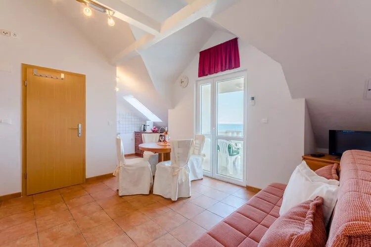 Villa Stella - Two Bedroom Apartment with Balcony and Sea View (Marilena)-Woonkamer