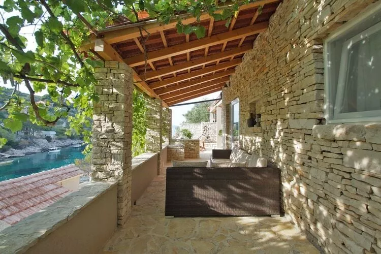 Stone House Mia - Two Bedroom Stone House with Terrace and Sea View-Terras