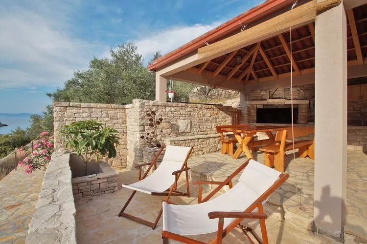 Stone House Mia - Two Bedroom Stone House with Terrace and Sea View-Terras