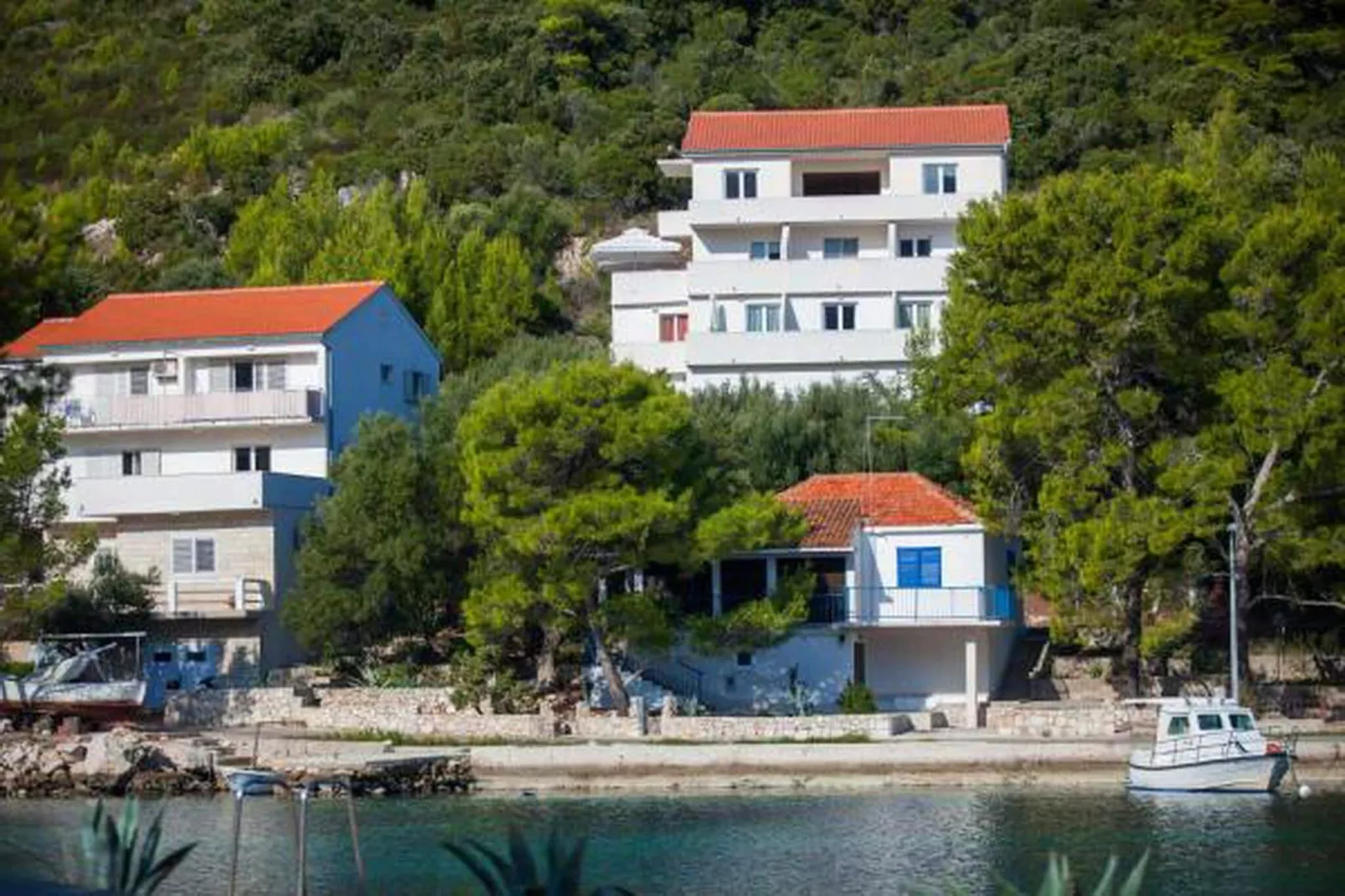 Apartments Bruna Lastovo-Standard One Bedroom Apartment with Balcony and Sea View-Crveni-Buitenlucht