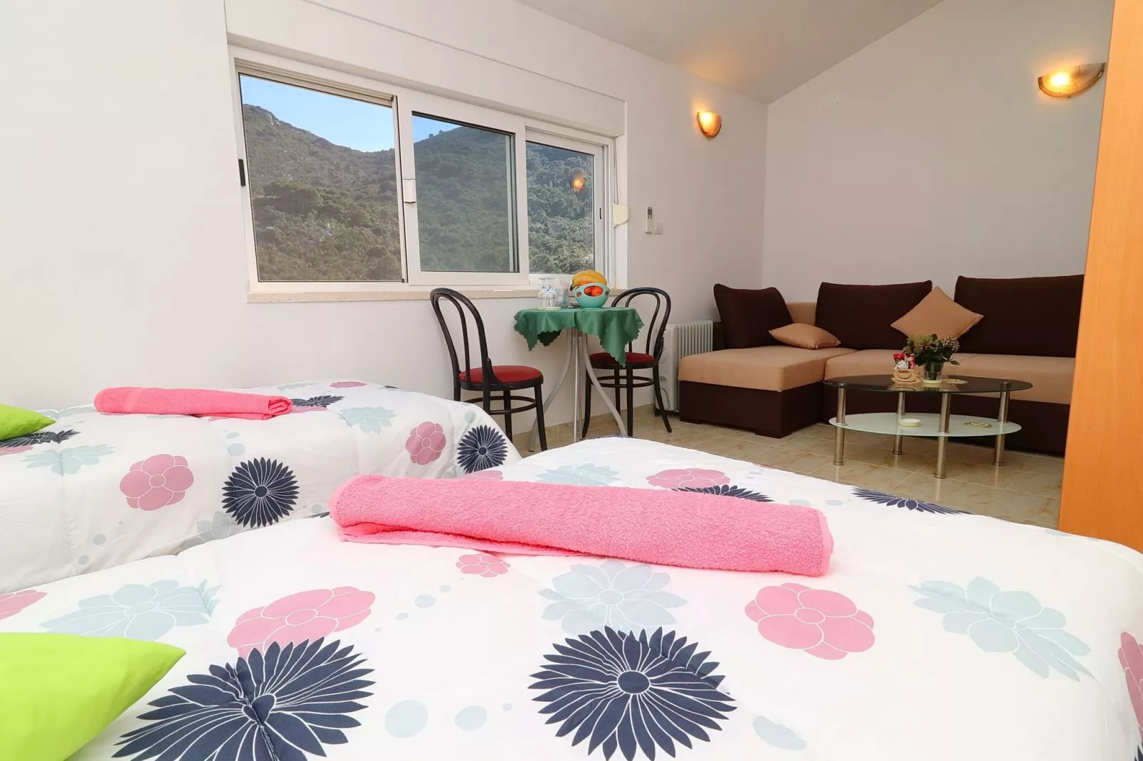 Apartments Belin Mljet - Studio Apartment with Terrace and Sea View-Slaapkamer