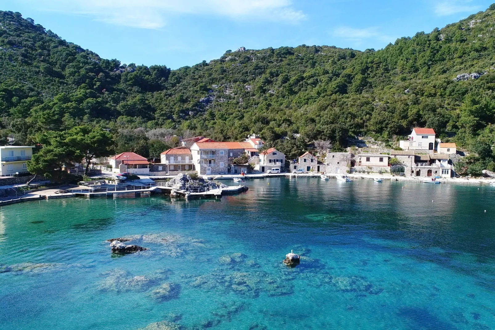 Apartment Belin Mljet - One Bedroom Apartment with Terrace and Sea View-Uitzicht