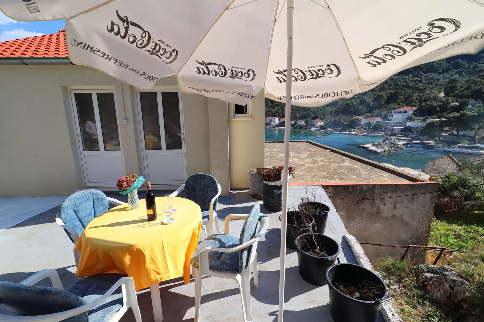 Apartment Belin Mljet - One Bedroom Apartment with Terrace and Sea View-Terras