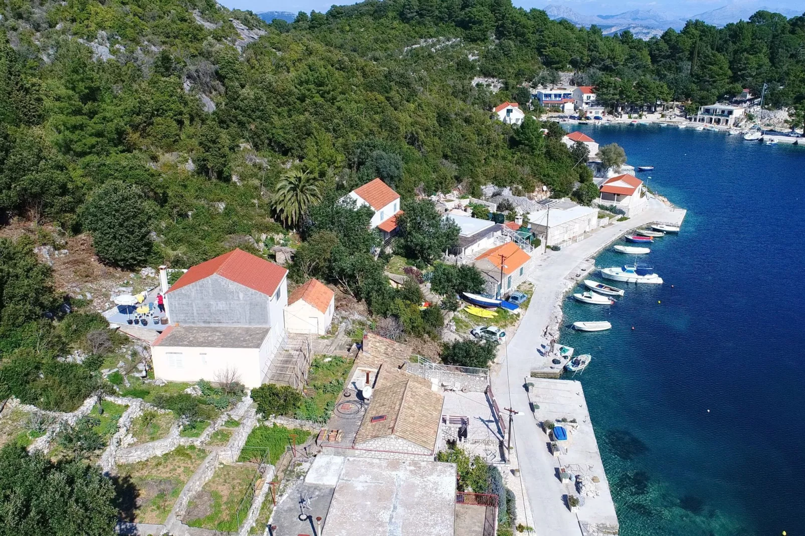 Apartments Belin Mljet - Studio Apartment with Terrace and Sea View-Buitenlucht