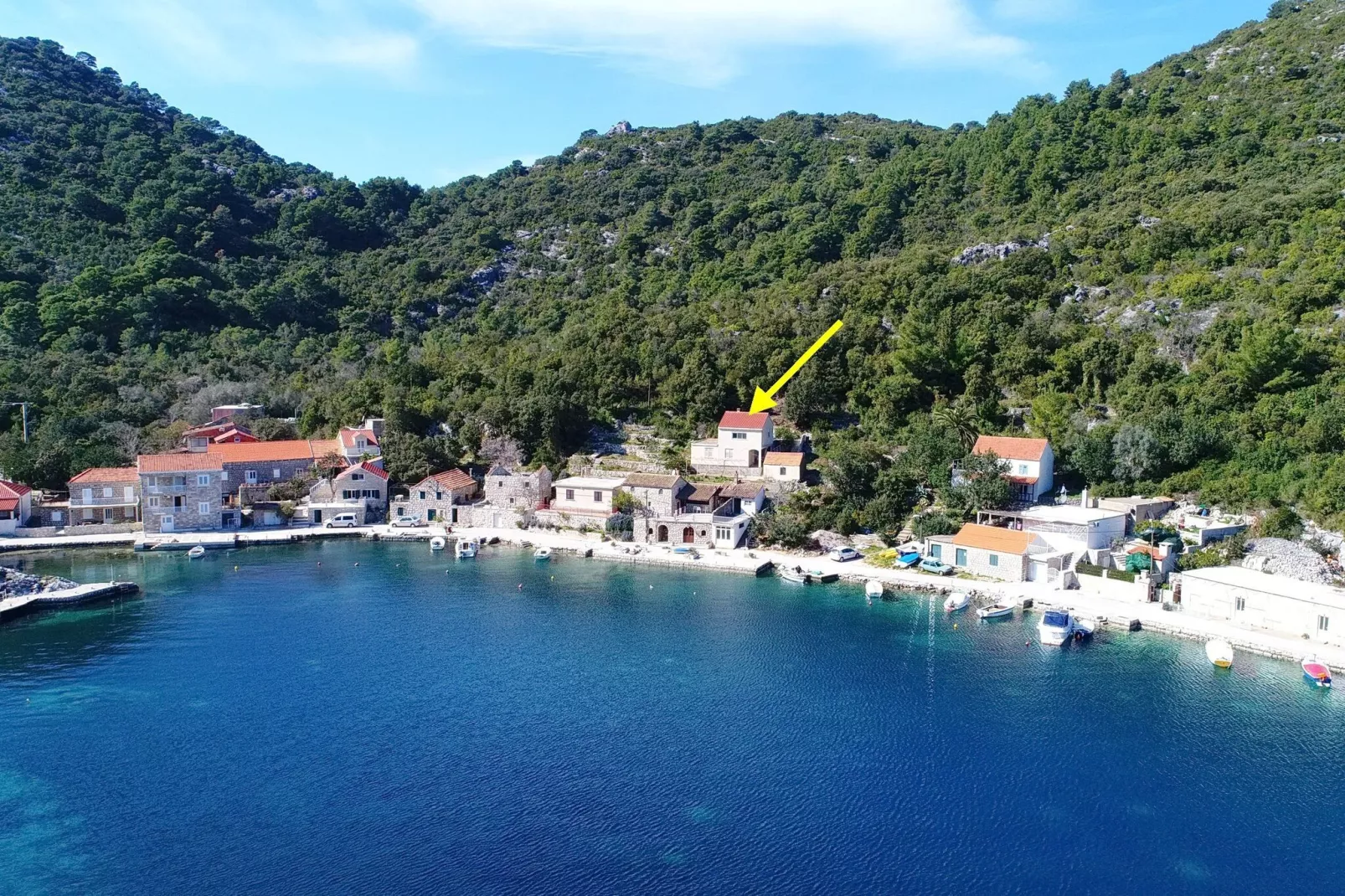 Apartment Belin Mljet - One Bedroom Apartment with Terrace and Sea View-Uitzicht