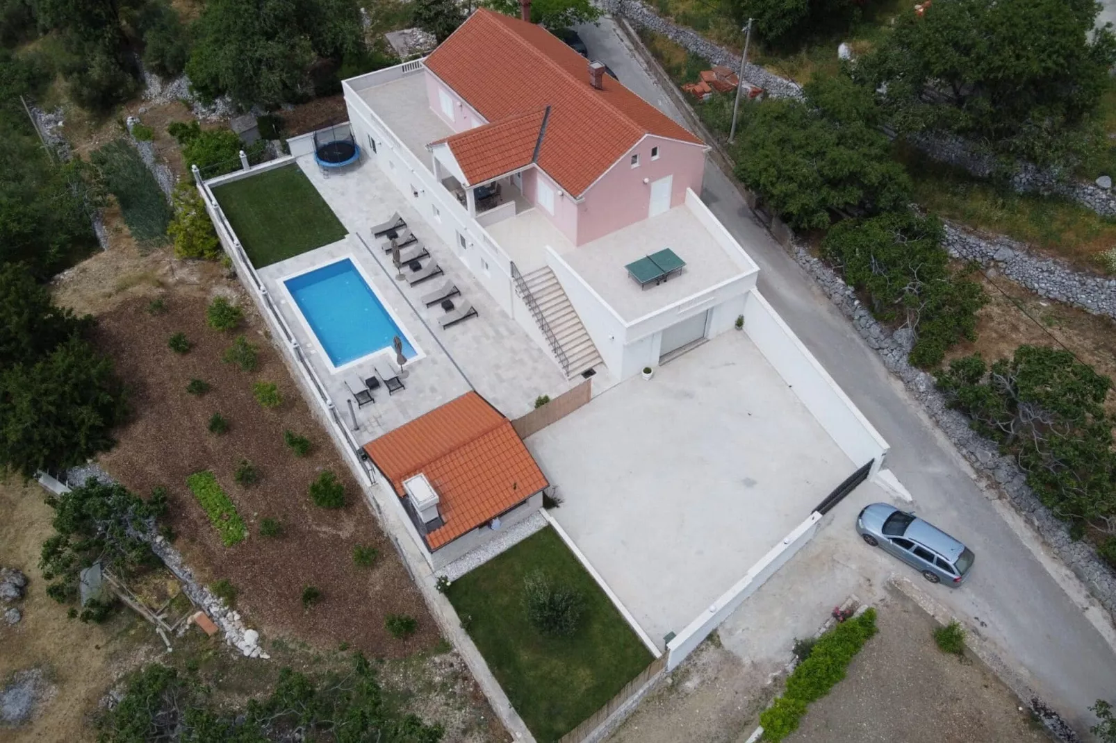 Villa Dragić- Four Bedroom Villa with Swimming Pool, Terrace and Sea View-Uitzicht