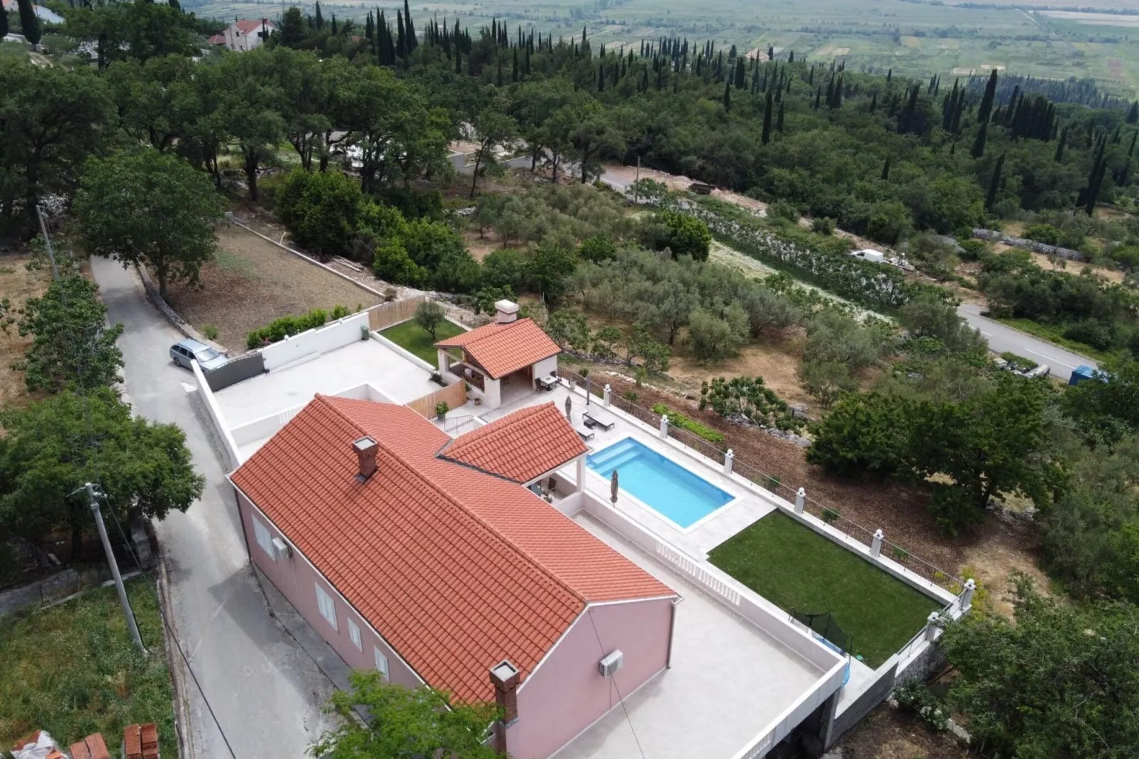 Villa Dragić- Four Bedroom Villa with Swimming Pool, Terrace and Sea View-Uitzicht