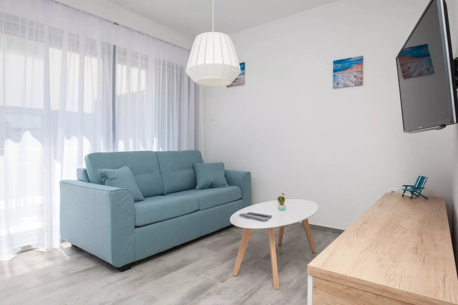 Apartments Dva Galeba - Standard One Bedroom Apartment with Terrace  (101)