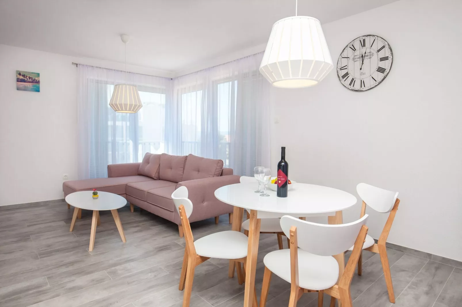 Apartments Dva Galeba - Standard One Bedroom Apartment with Partial Sea View (106)