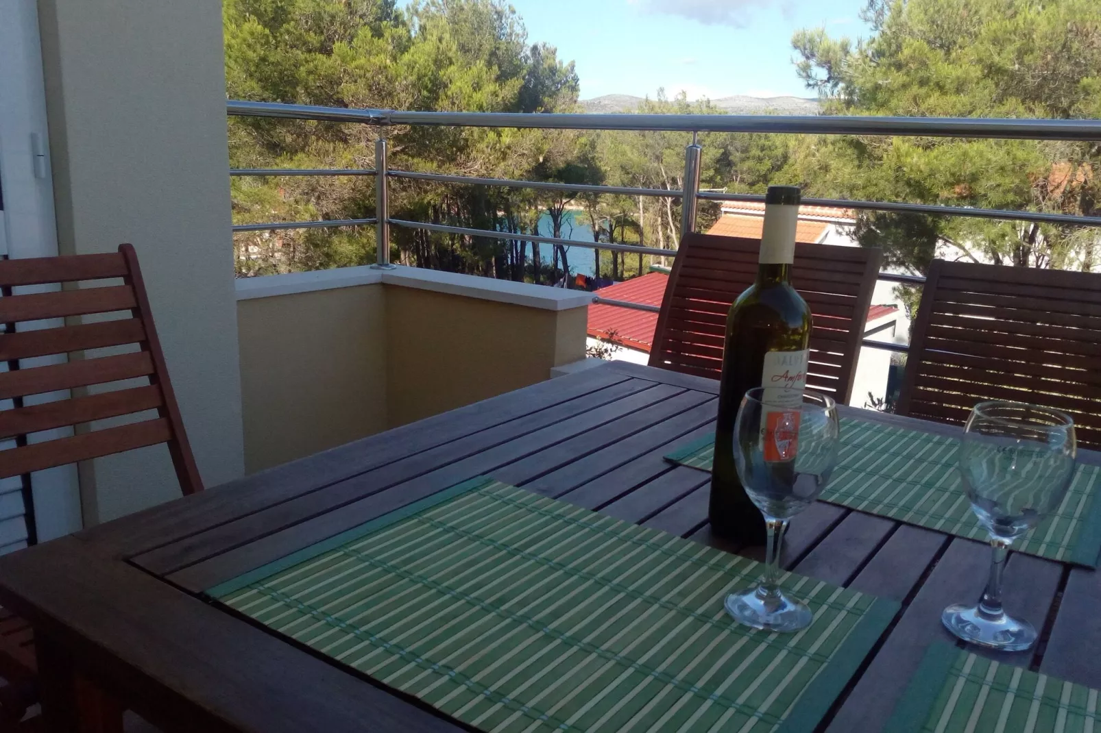 Apartments Mimose - Two Bedroom Apartment with Terrace and Sea View ( Lile)-Terras