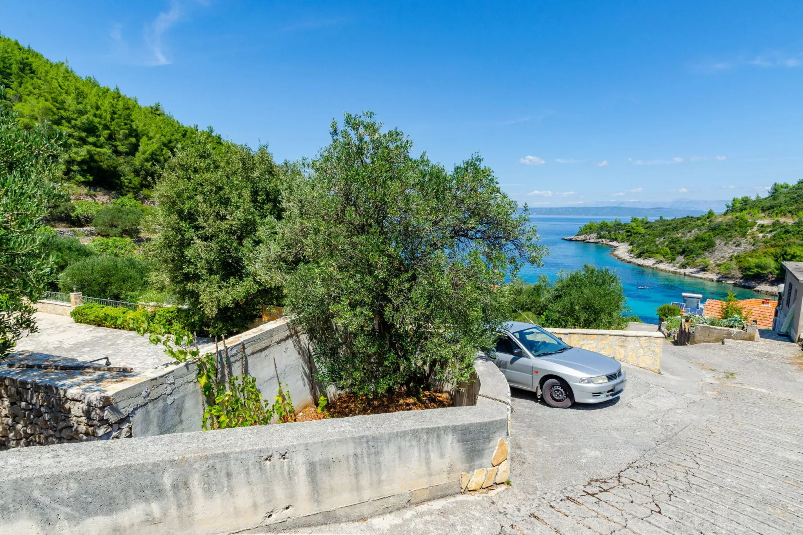 Vacation House Marija, Korčula-Two Bedroom Holiday Home with Terrace and Sea View-Buitenlucht