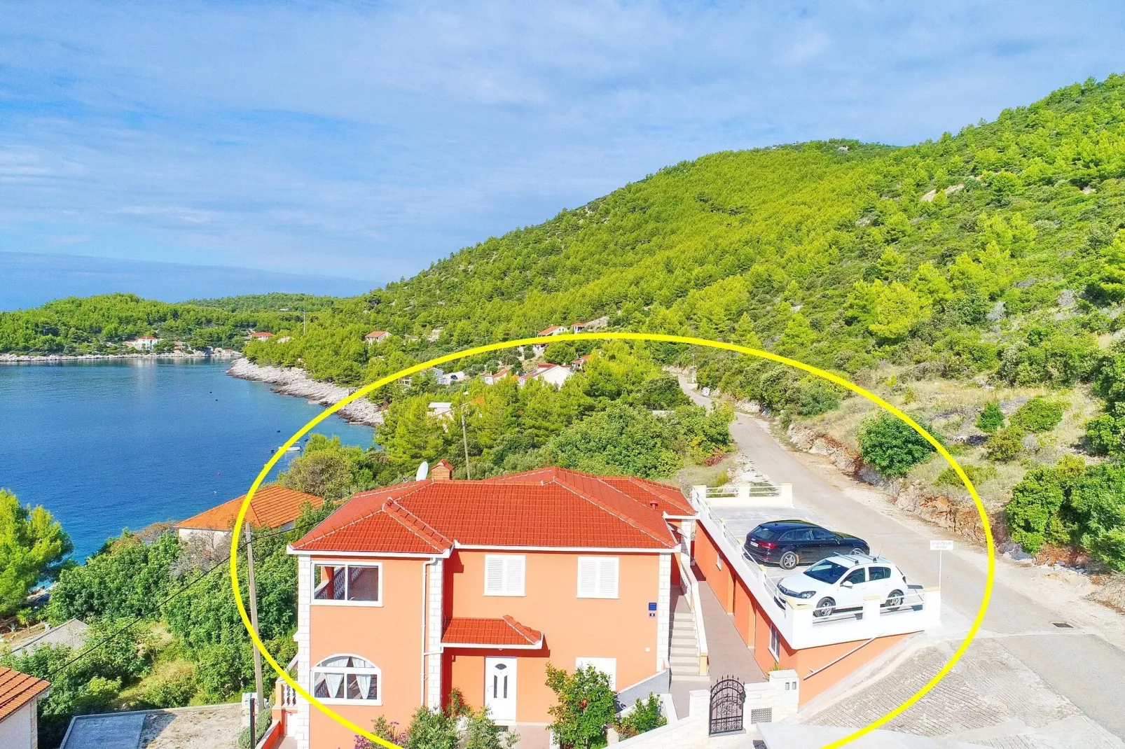 Holiday Home Adriatic View-Five Bedroom Holiday Home with Pool and Sea View-Buitenlucht