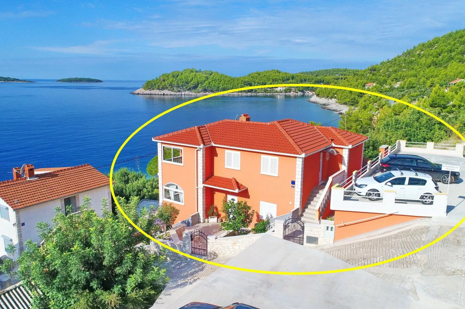 Holiday Home Adriatic View-Five Bedroom Holiday Home with Pool and Sea View-Buitenlucht