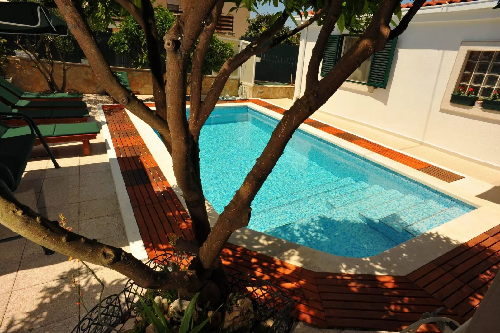 Villa Anni-Two Bedroom Apartment with Terrace ( A1)-Zwembad