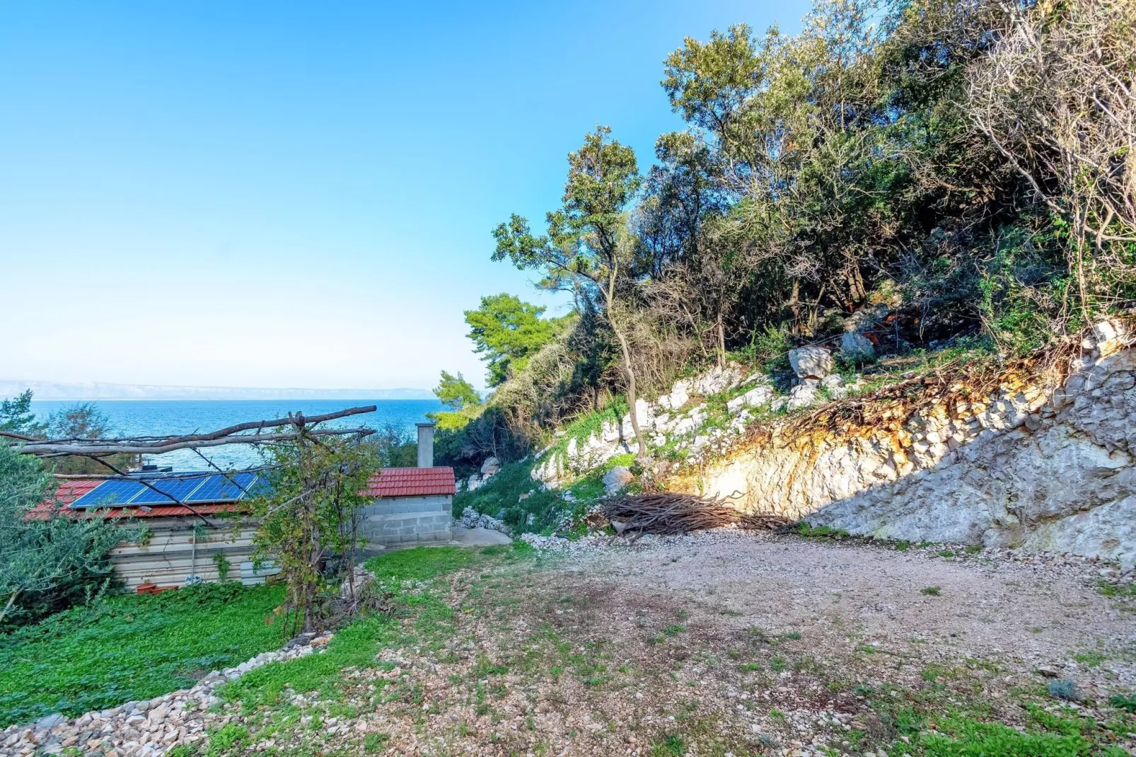 House Hidden Bay-One Bedroom Cottage with Terrace ans Sea View-Buitenlucht