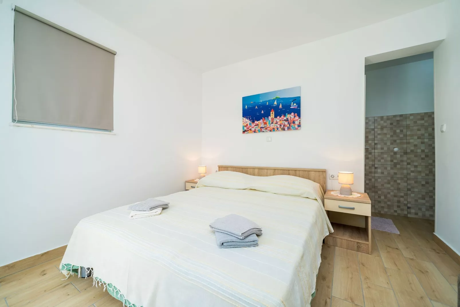 Villa Marija-Double room with Kitchen and Terrace-6-Slaapkamer