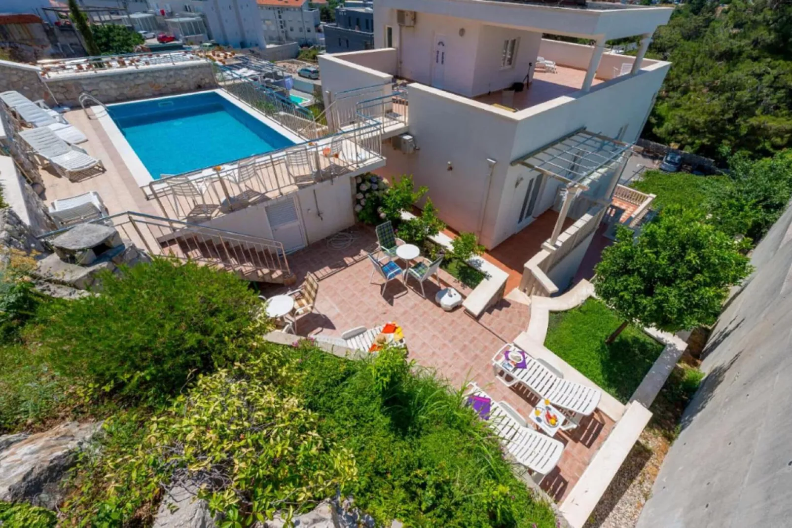 Villa Borna Apartments - Deluxe Studio Apartment (2 Adults) - br. 3-Zwembad