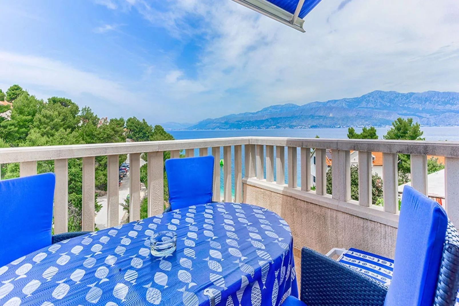 Apartments Ivo - Superior One bedroom apartment with terrace and sea view (A4)-Terras