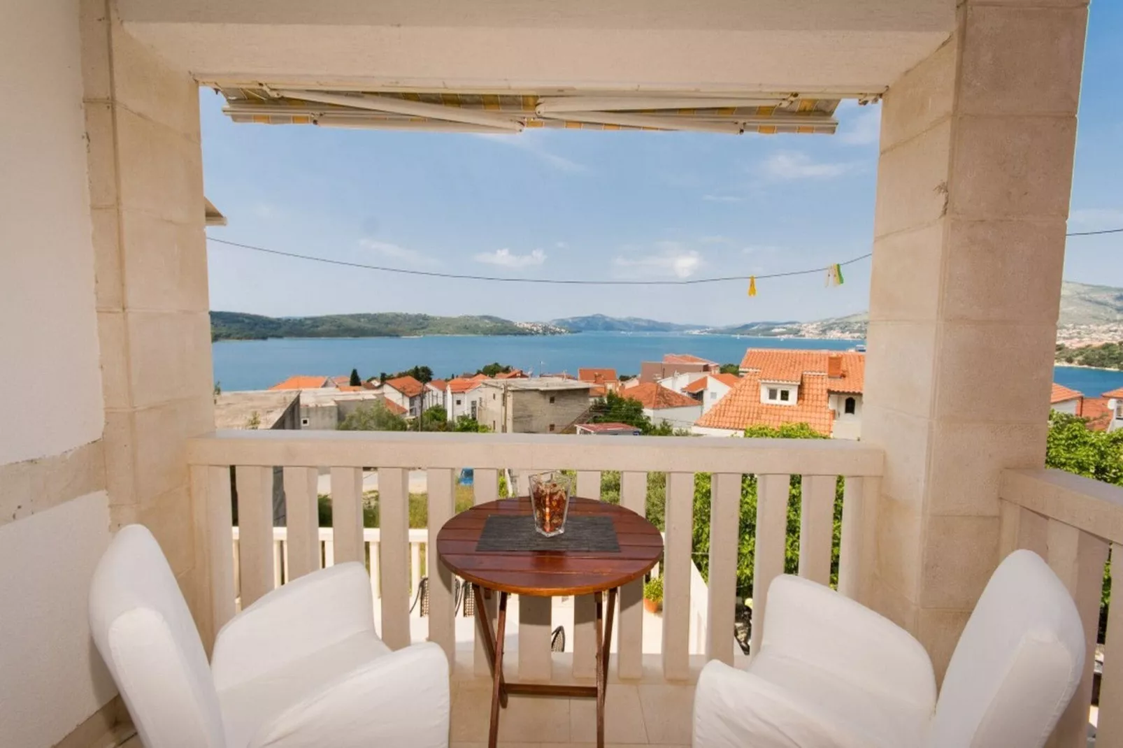 Villa Stil - Studio Apartment with Balcony and Sea View 103-Terrasbalkon