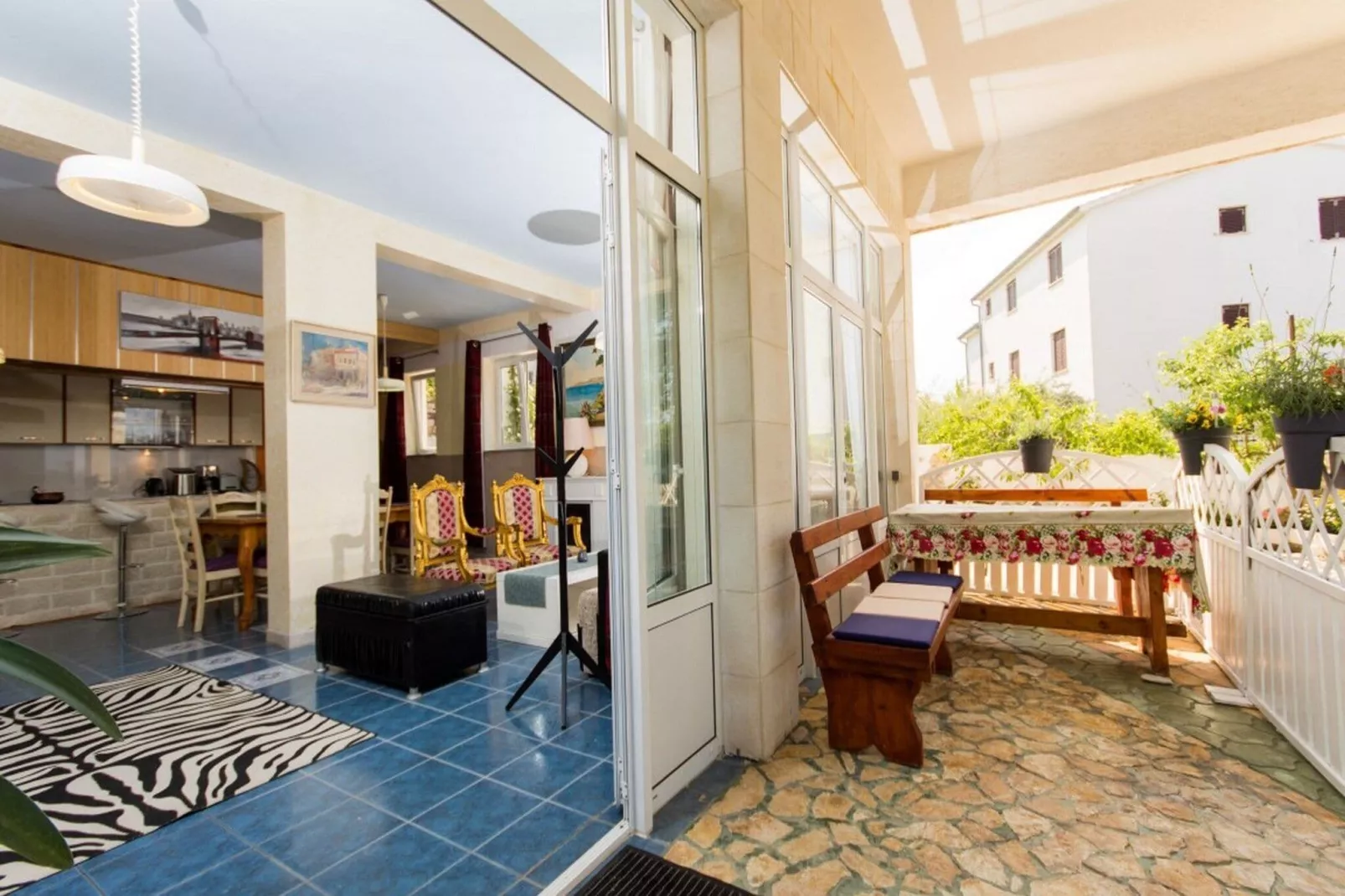 Villa Stil - Two Bedroom Apartment with Terrace and Sea View (Premium)-Terras