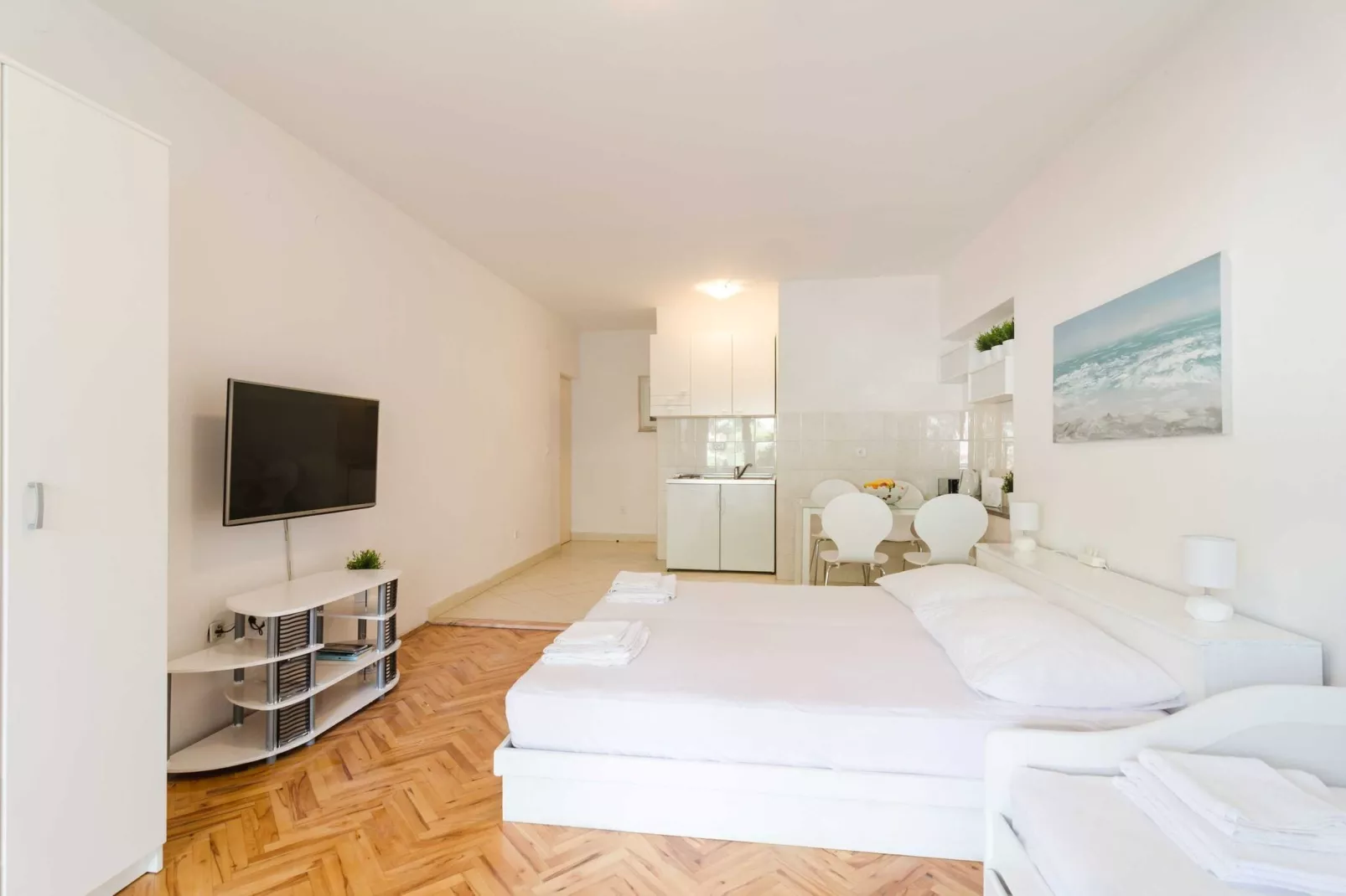 House Apartments Ariva - Superior Studio Apartment with Balcony (3 Adults) - A3-Woonkamer