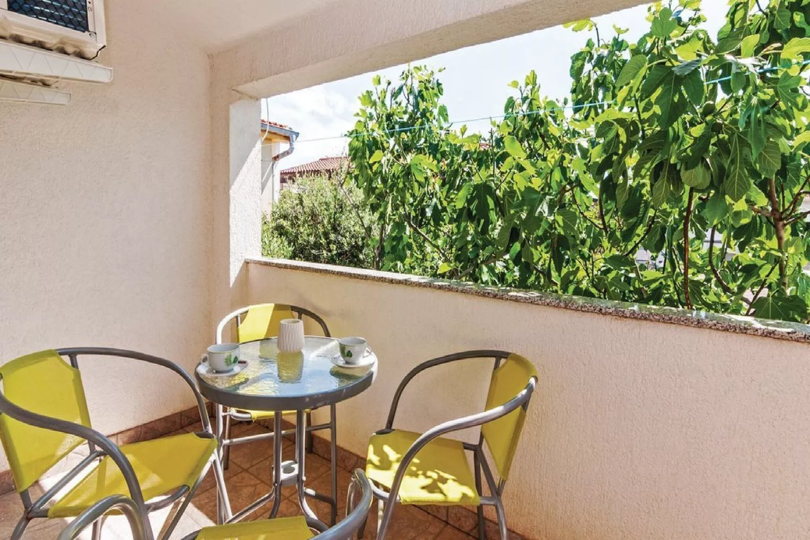 Apartments Hak - One Bedroom Apartment with Terrace and Sea view (A2)-Terras