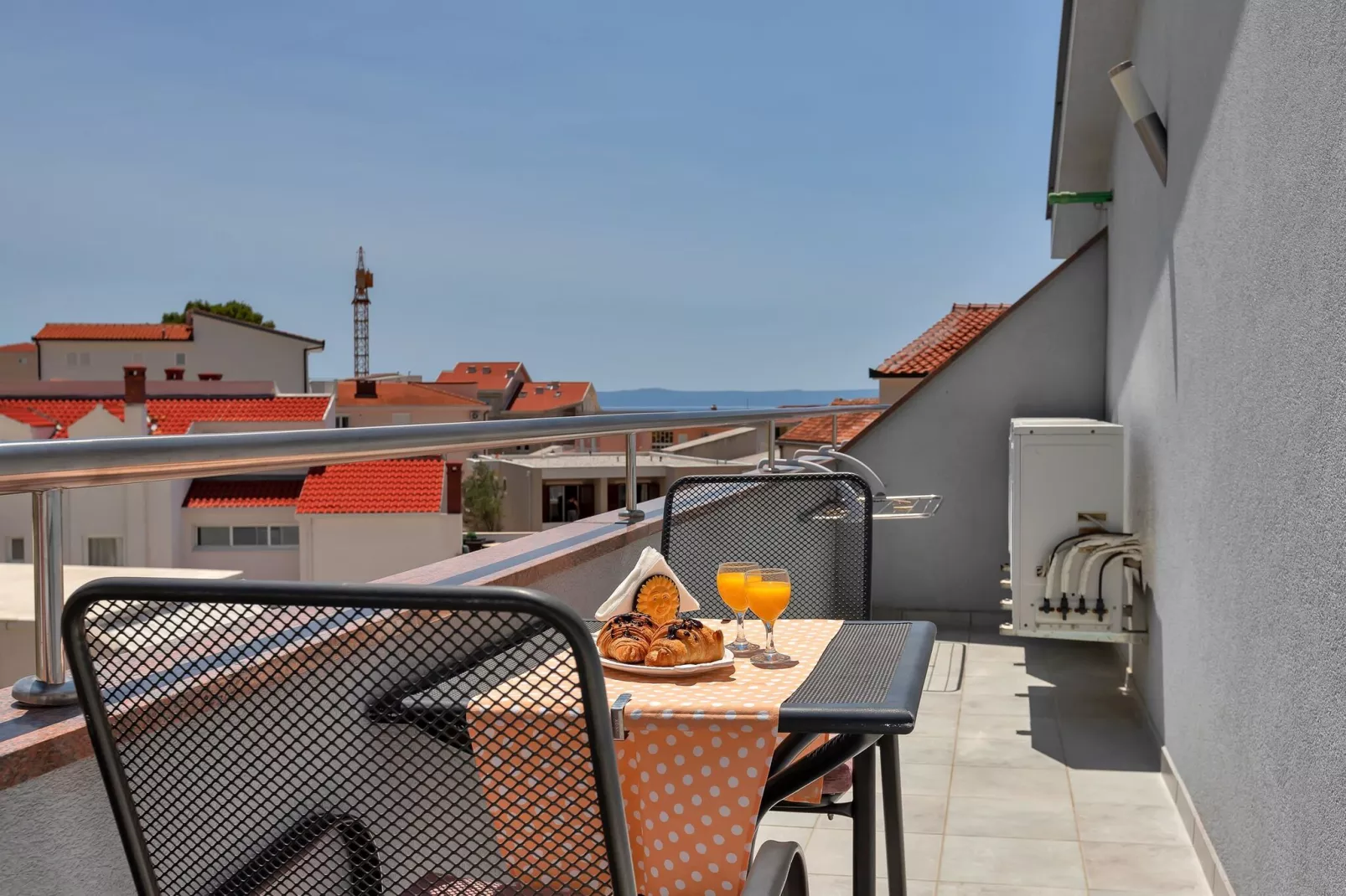 Apartments Villa Juric- Studio Apartment (Žuti 3)-Terrasbalkon