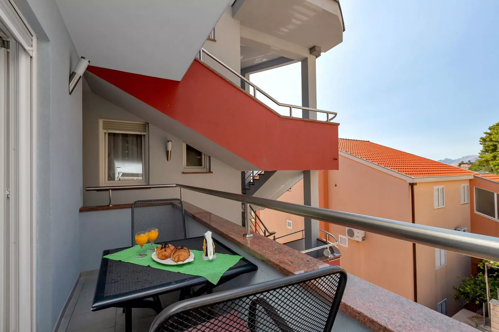 Apartments Villa Juric - One Bedroom Apartment with Balcony 5-Terrasbalkon