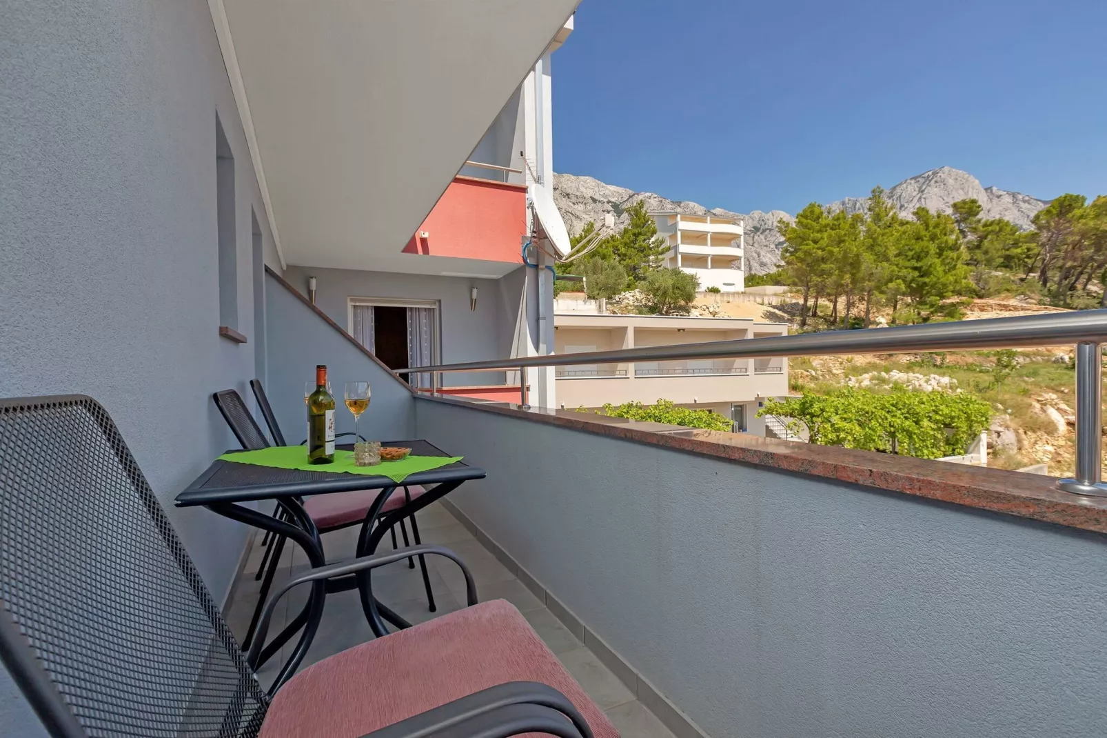 Apartments Villa Juric - One Bedroom Apartment (Zeleni 4)-Terrasbalkon