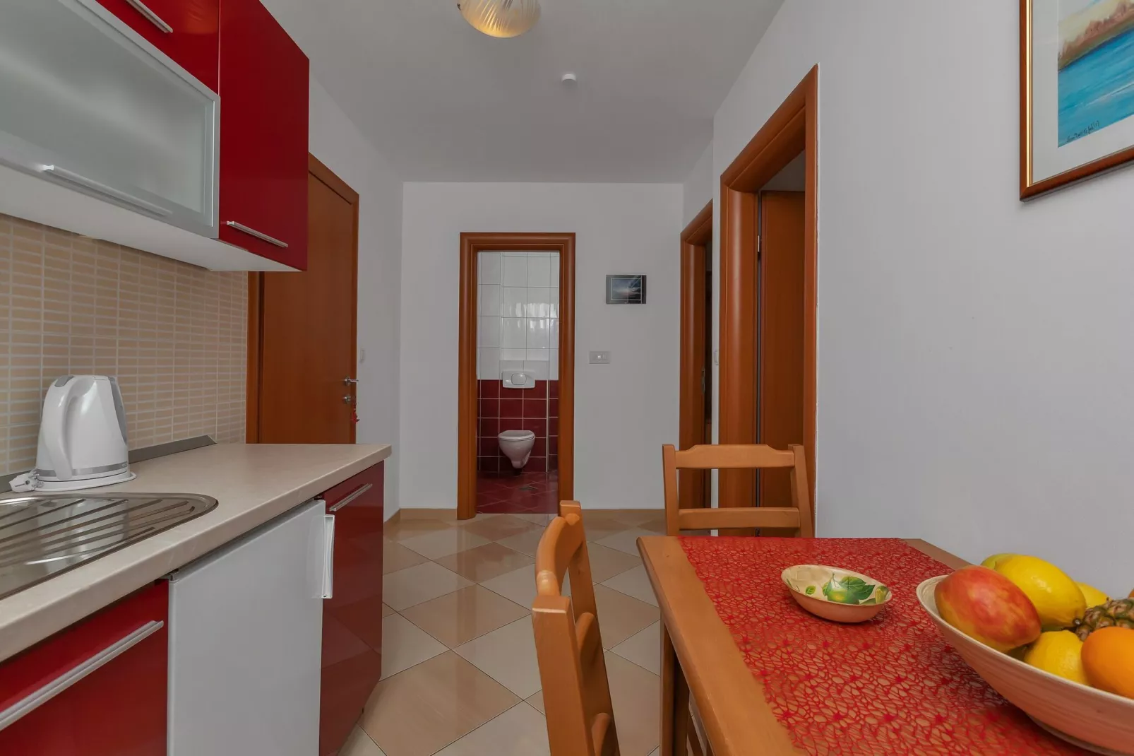 Apartments Villa Juric -  One-Bedroom Apartment (Crveni 1)-Keuken