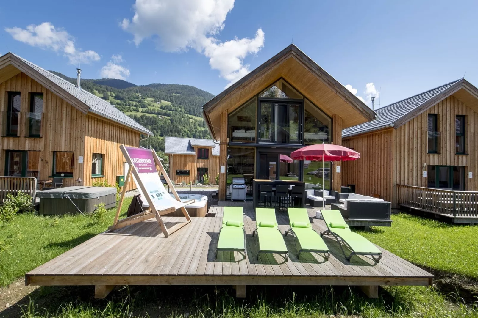 Kreischberg Chalets 2b-Tuinen zomer