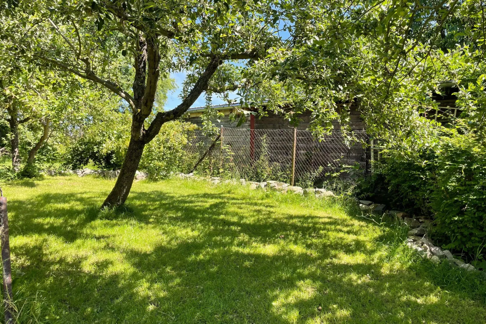 Schoene Wohnung im reetgedachten Bauernhaus-Tuinen zomer