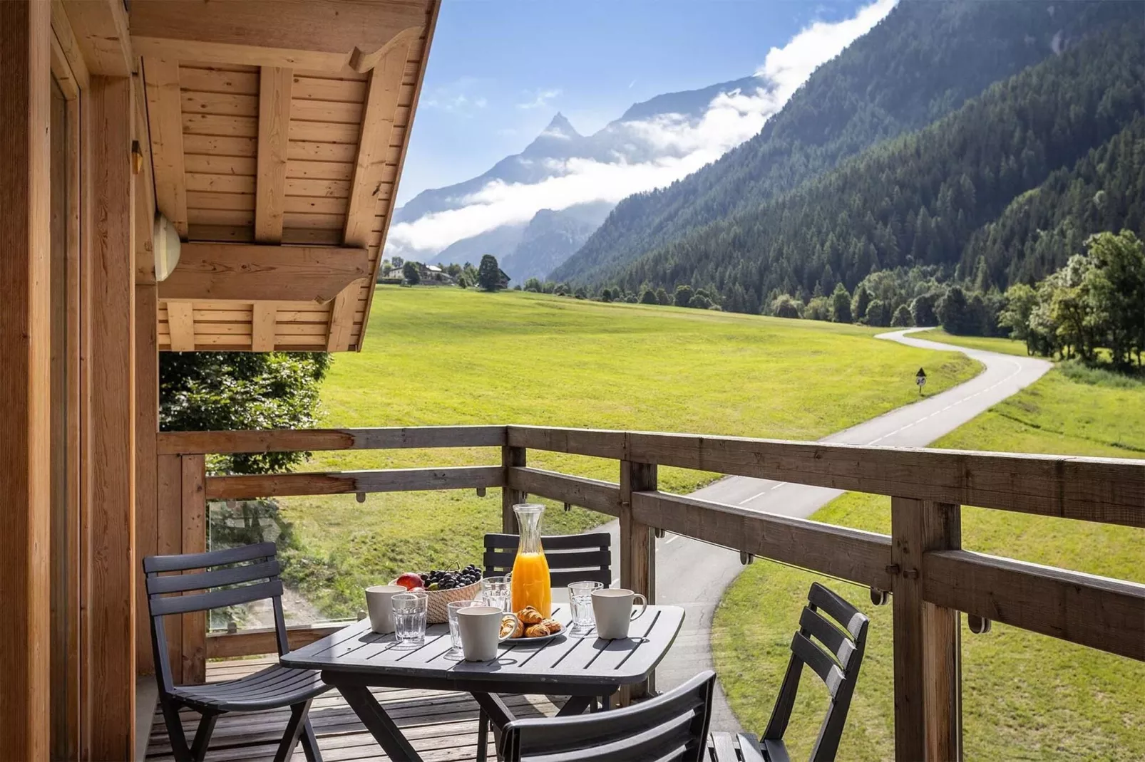 Chalet Ponturin-Terrasbalkon