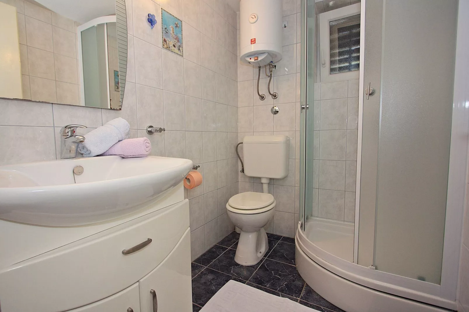 Apartment Zorica - One Bedroom Apartment with Terrace (ST)-Badkamer